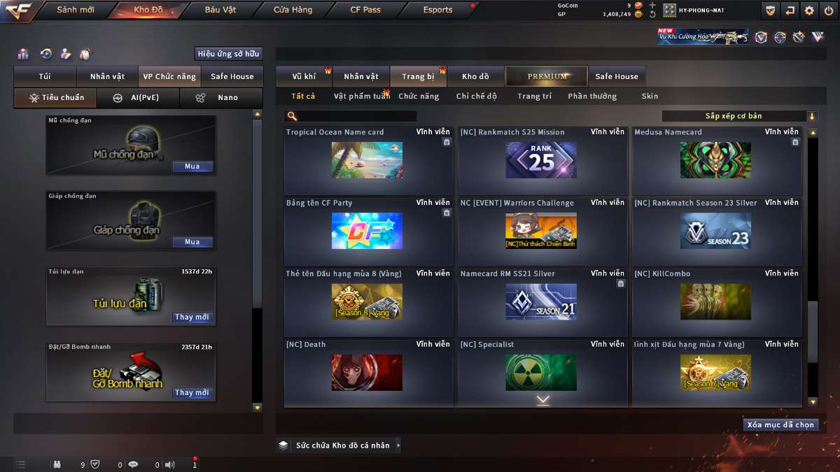 shop acc cf uy tin gia re